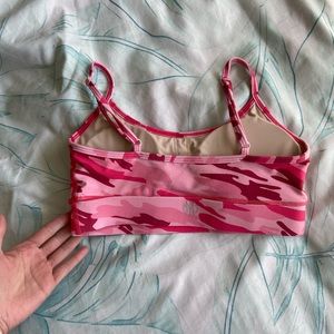 Pink camo sporta bra